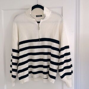Striped Sweater Quarter Zip